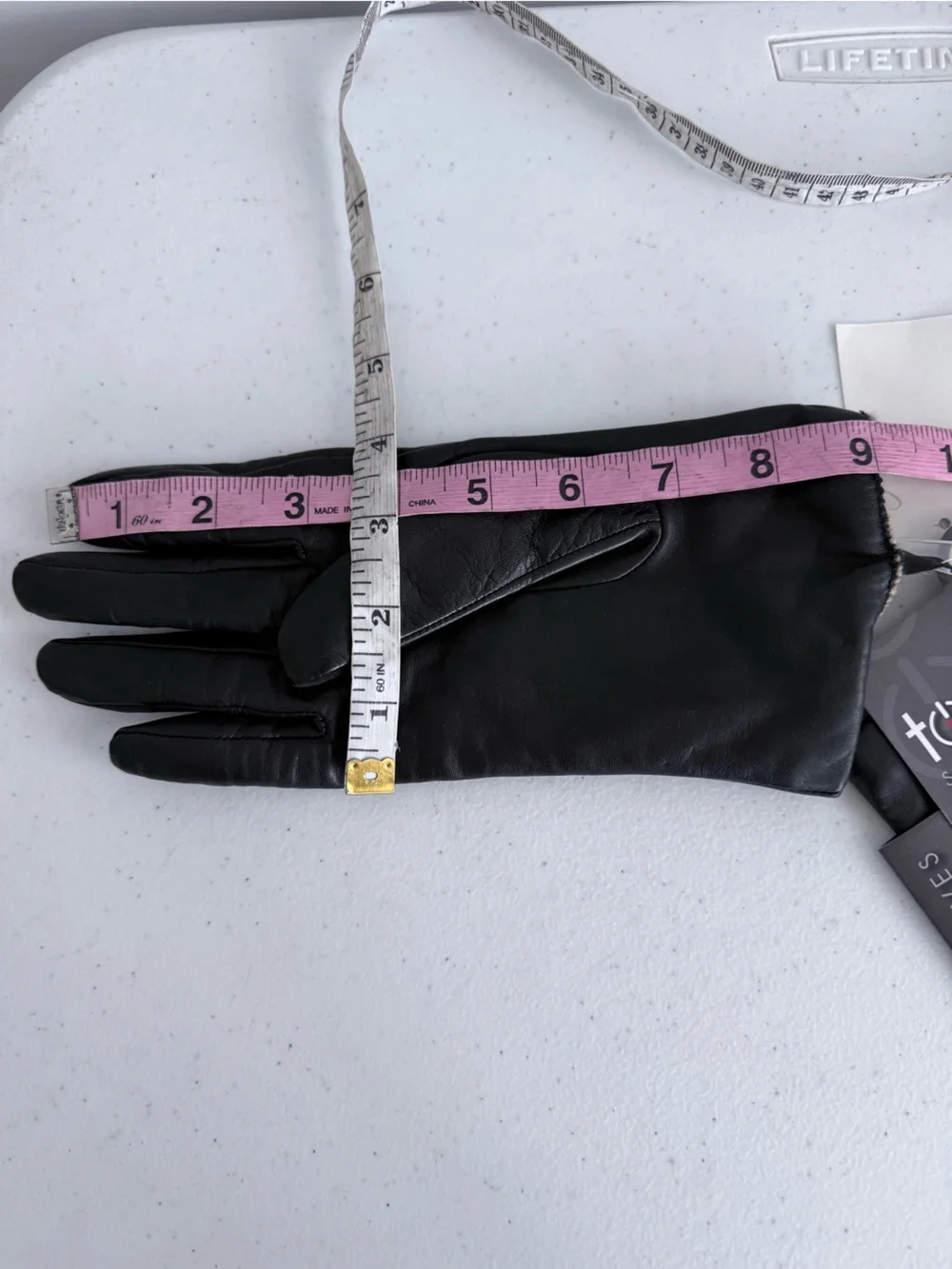 NWT Fownes TouchPoint Black Leather Cashmere Touchscreen Gloves XL Nordstrom